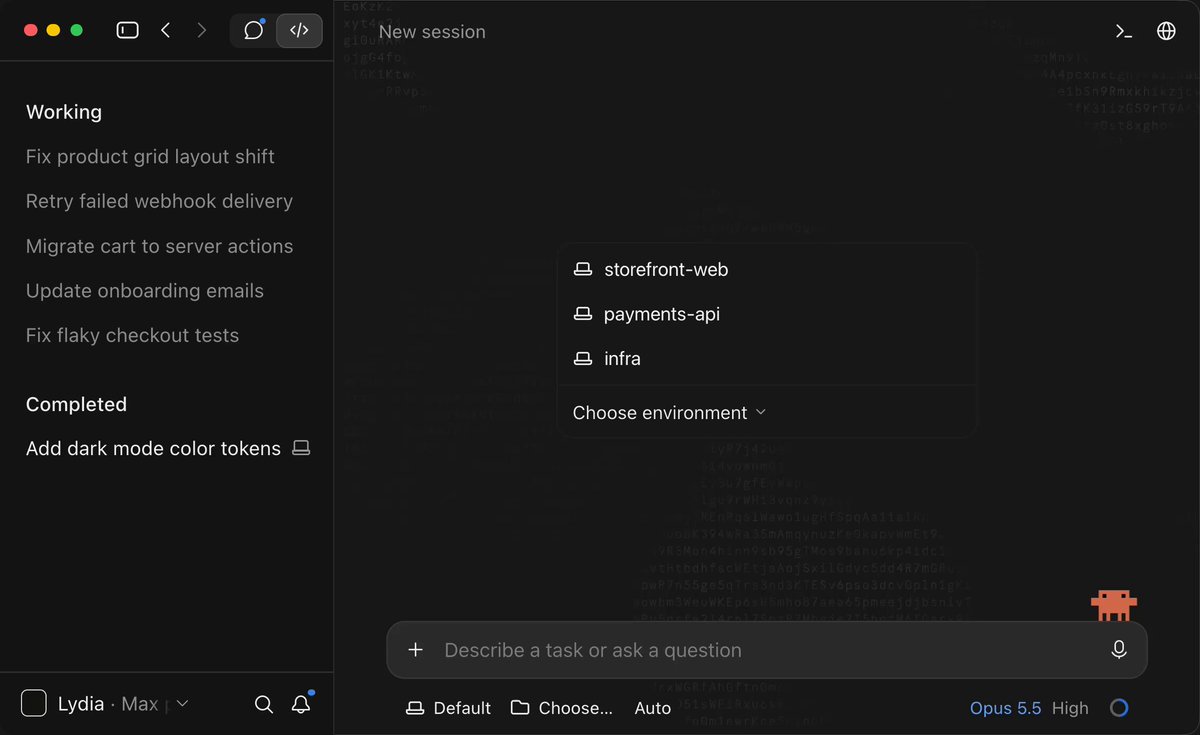 Claude Code desktop multi-session update demo