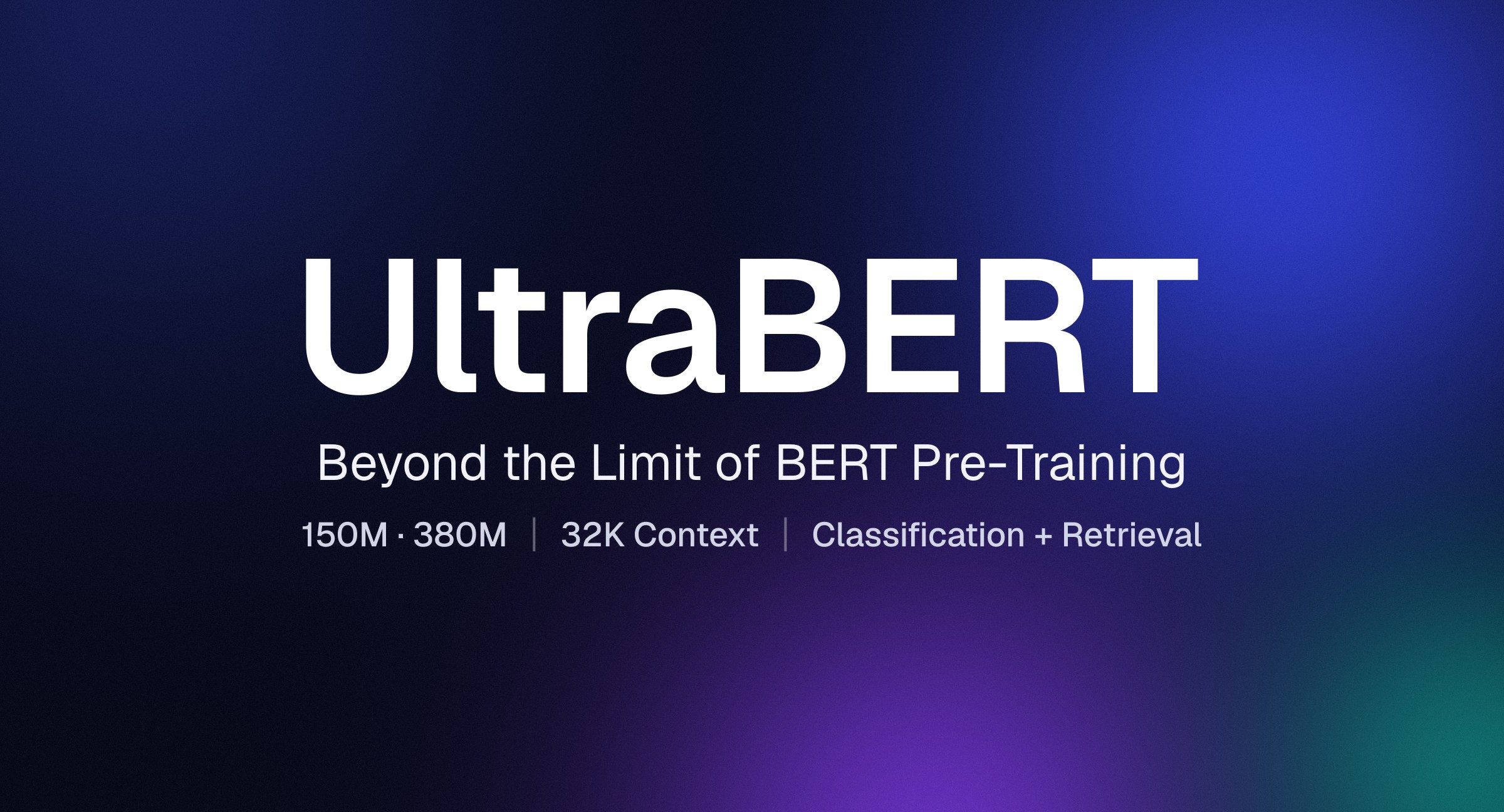 DMIS Lab UltraBERT Hugging Face blog cover — 32K encoder for classification and retrieval