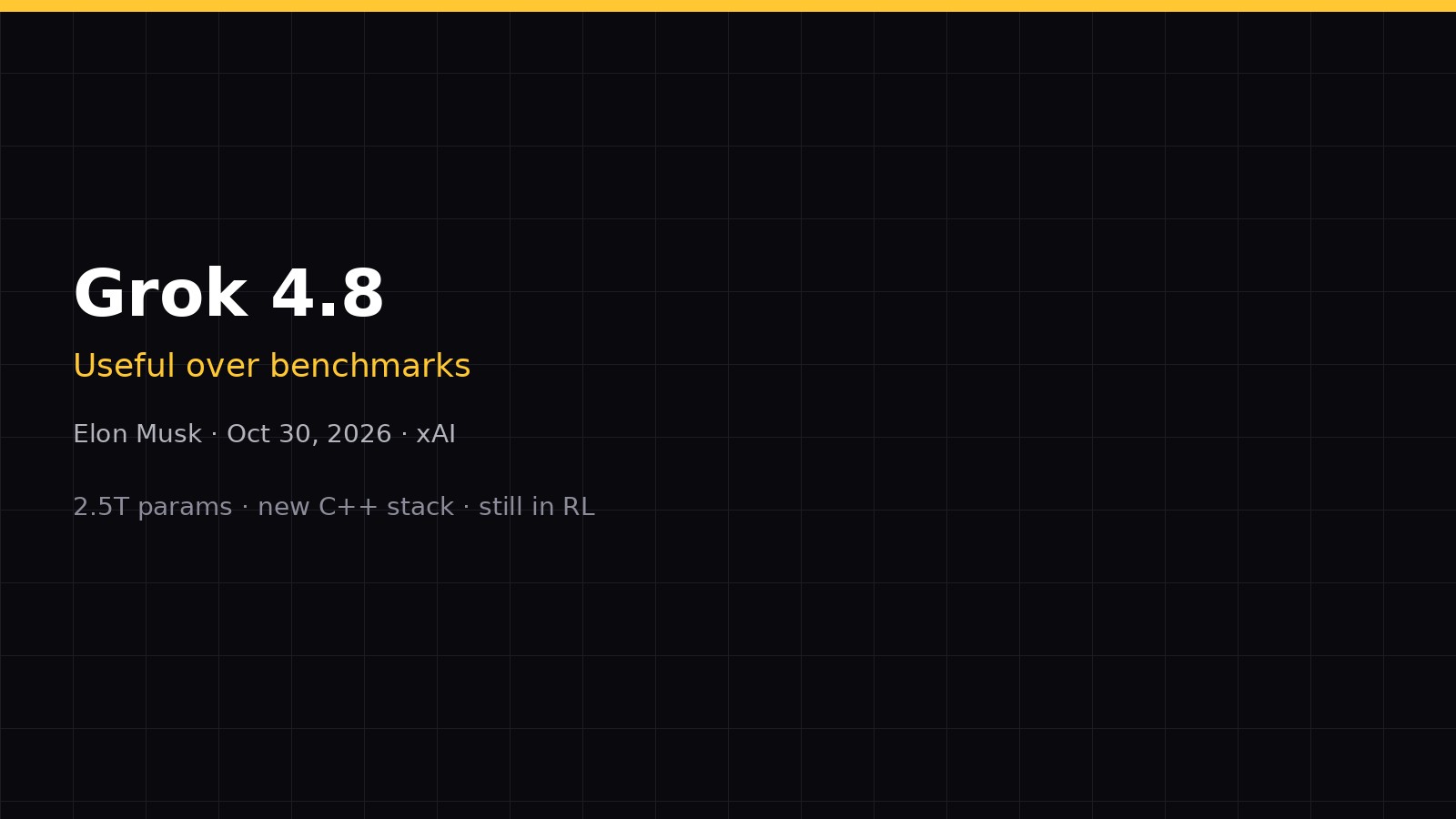 配图：Grok 4.8 延期但强调实用性