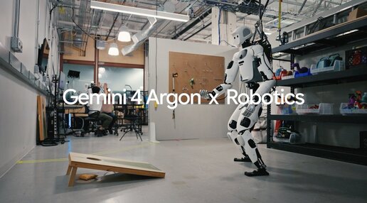 Gemini 4 Argon teaches Apptronik Apollo cornhole from video