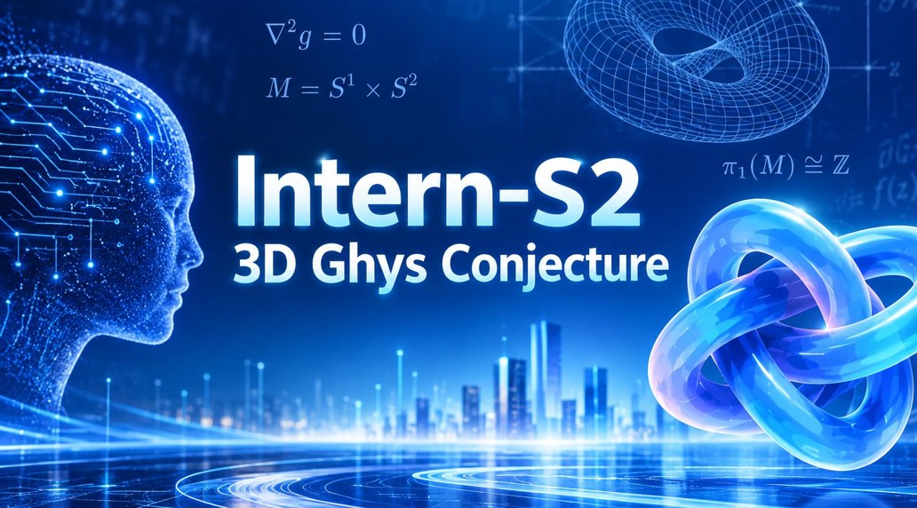 Intern-S2 3D Ghys Conjecture announcement graphic