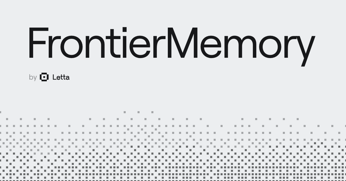 FrontierMemory 官方社交卡片：Benchmarking continual learning through memory