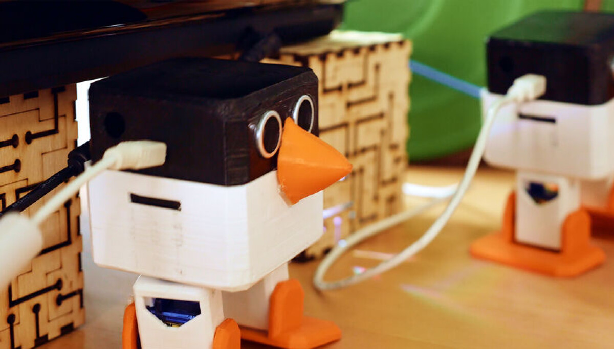 Penguin-shaped robots, The Register illustration for Linux kernel dropping AI disclosure tags