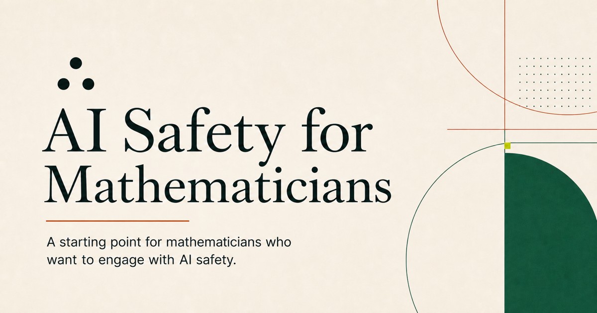 Mathematical AI Safety Institute（MAISI）社交卡片：独立非营利、为强 AI 安全建立数学基础