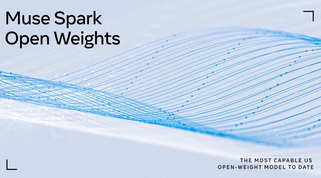 Meta 官方头图:Muse Spark Open Weights,迄今最强美国开放权重模型