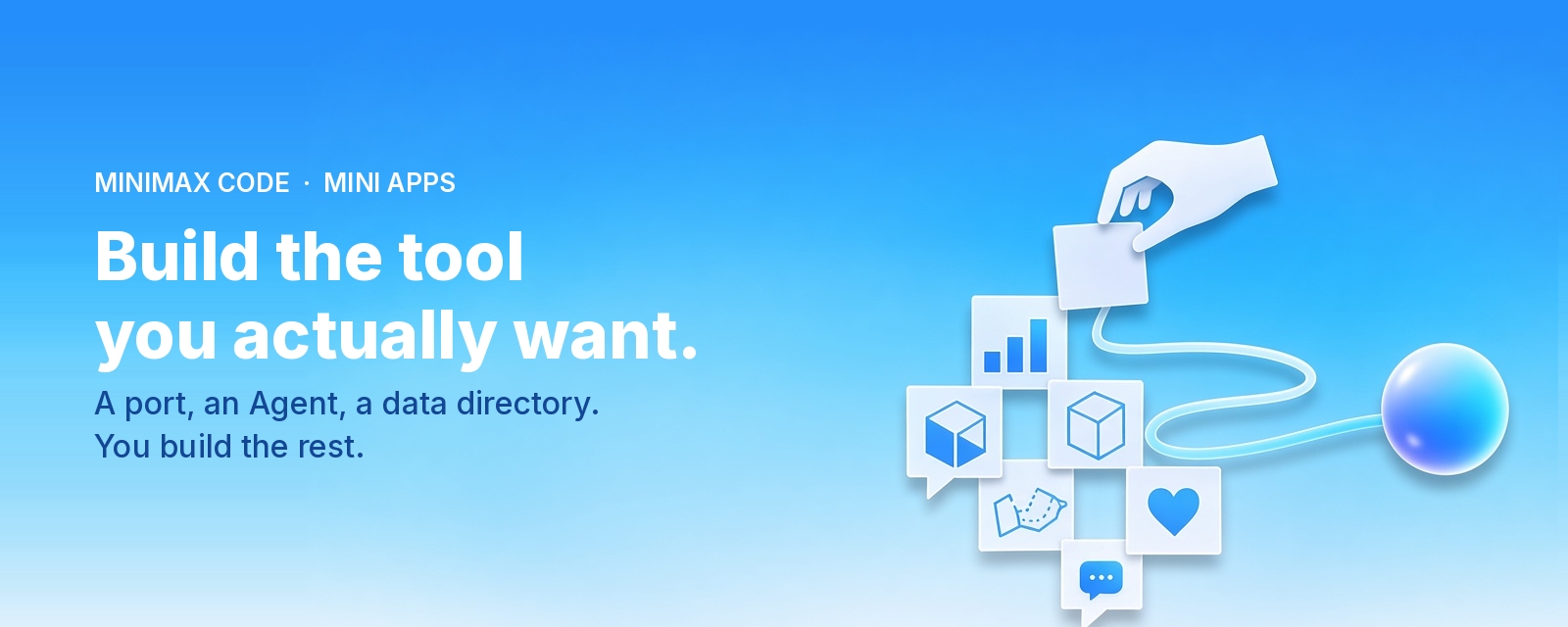 MiniMax 官方社交卡片：Introducing MiniMax Code Mini App