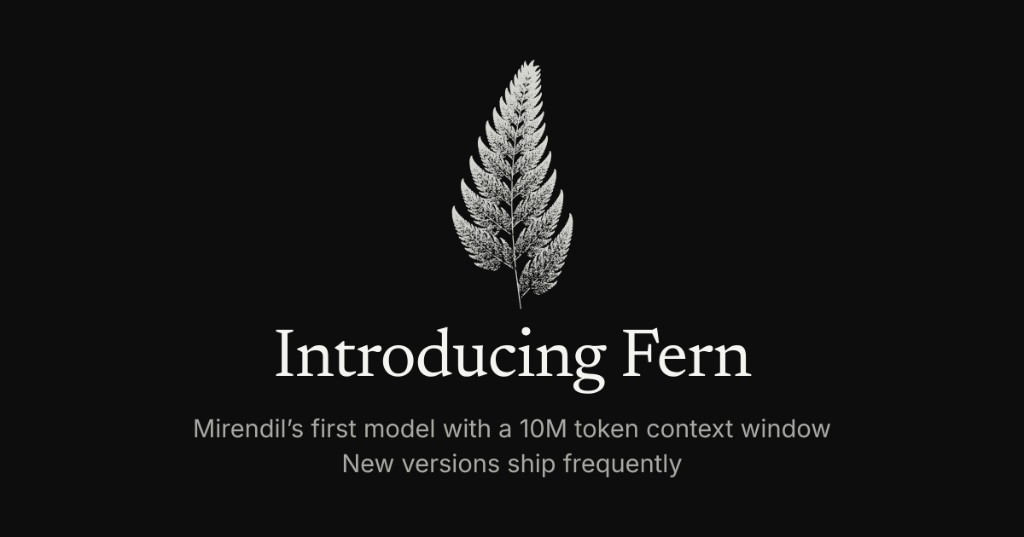 Mirendil 官方社交卡片：Introducing Fern