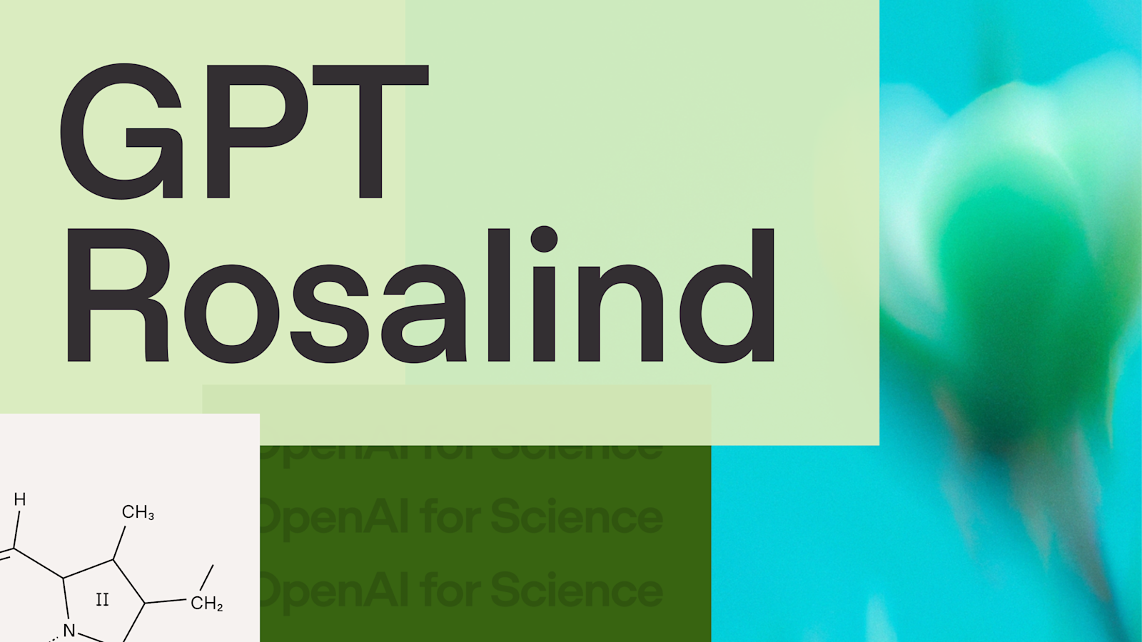 OpenAI GPT-Rosalind 官方宣传图
