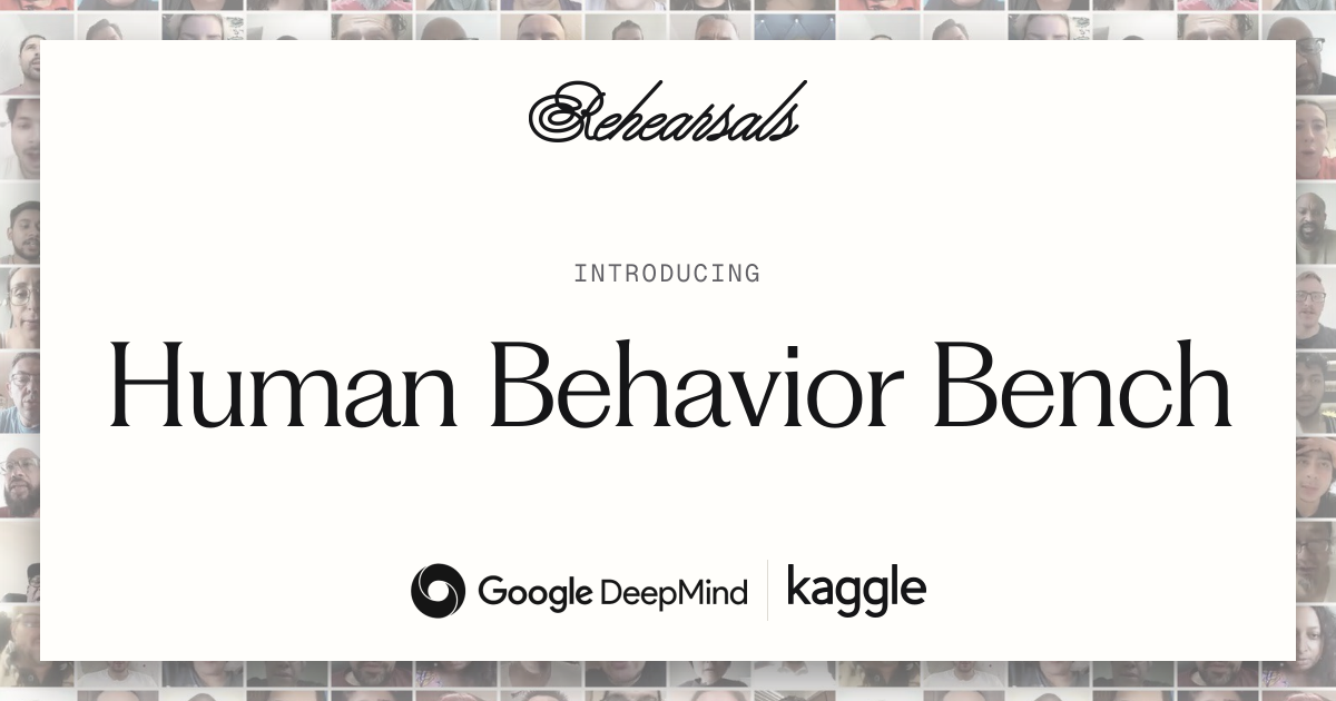 Rehearsals 官方配图：Human Behavior Bench 人类行为分布预测基准