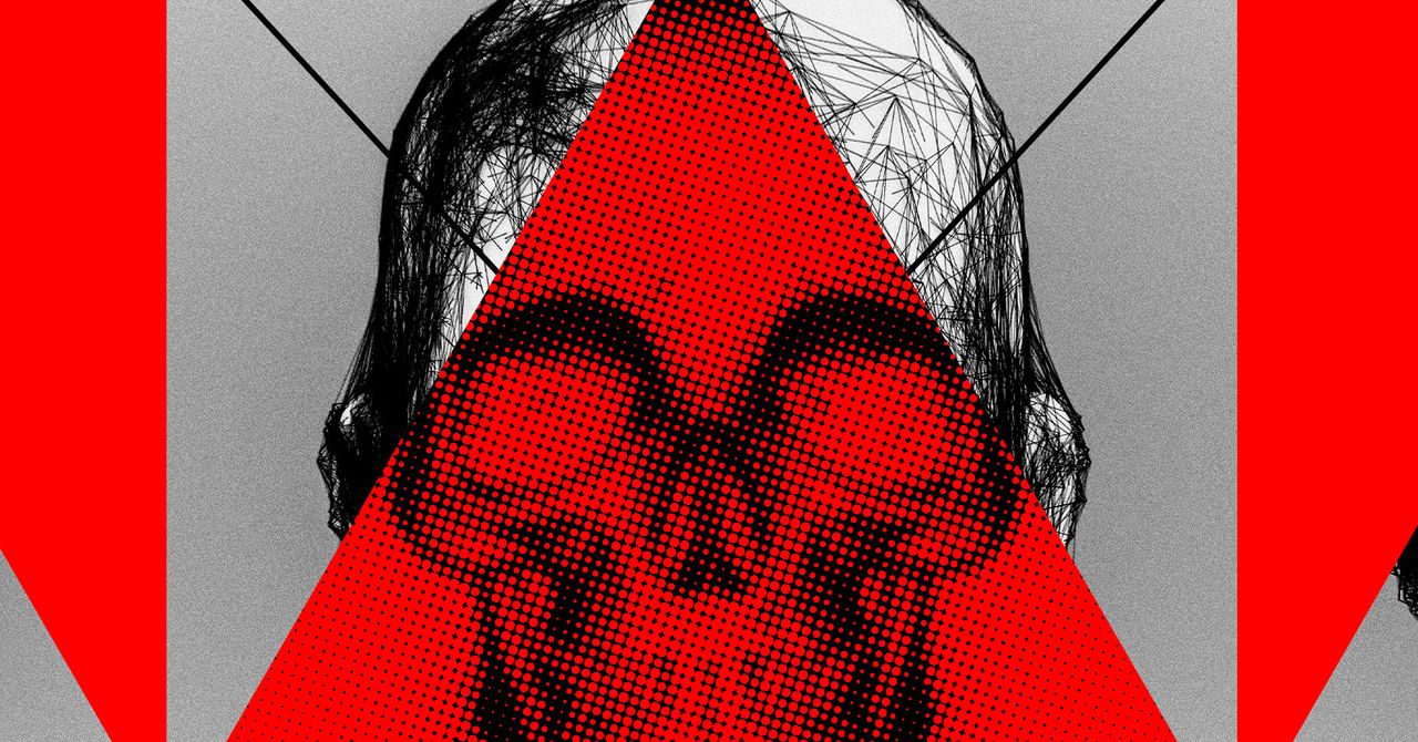 WIRED illustration for report on AI models modified to assist terrorist activity
