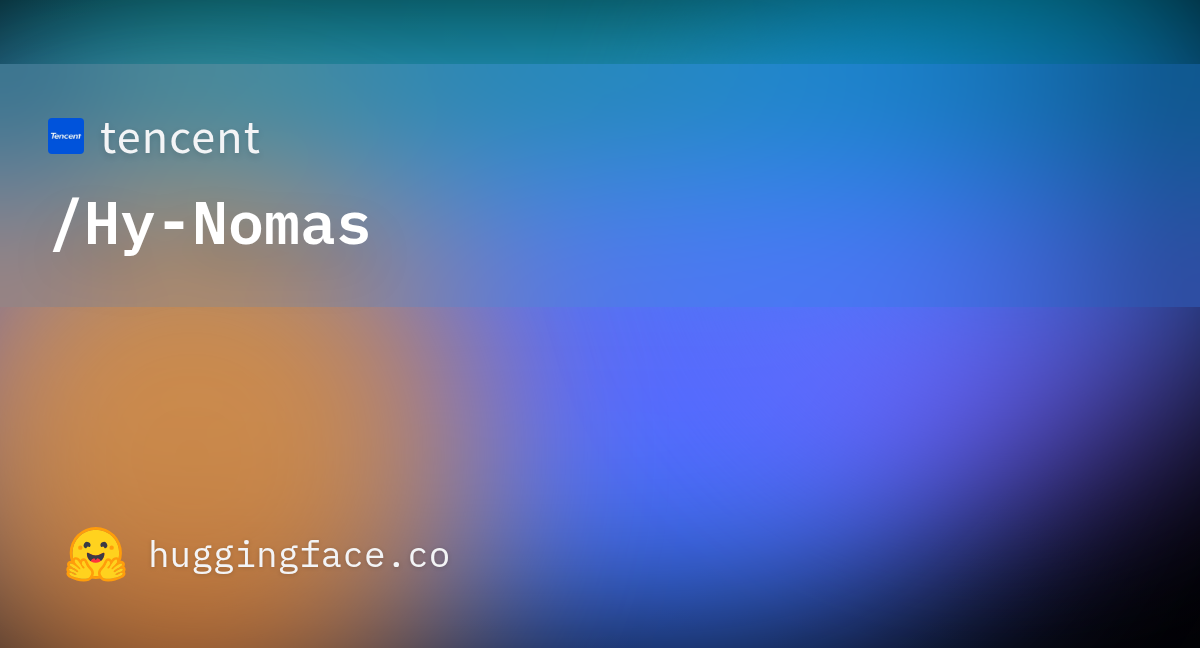 Hugging Face 社交卡片：tencent/Hy-Nomas 交互式视频世界模型